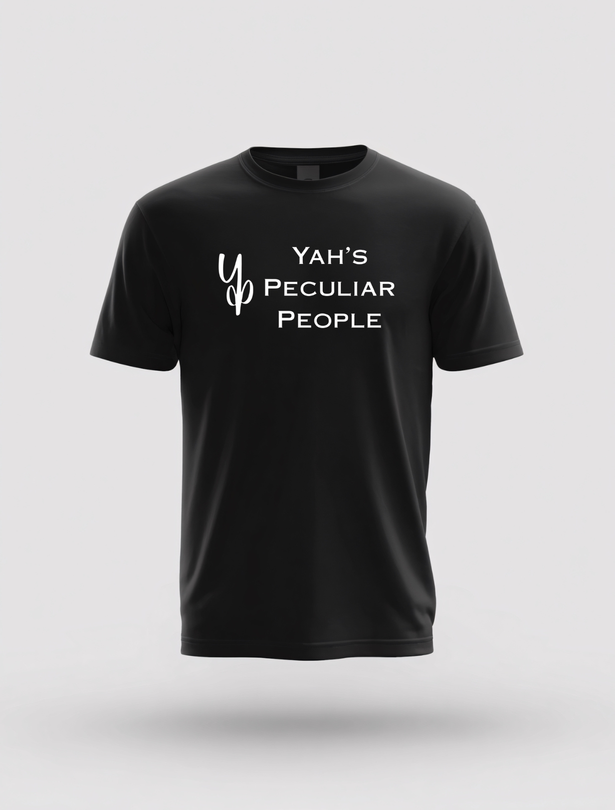 Yahs peculiar people t shirt side logo